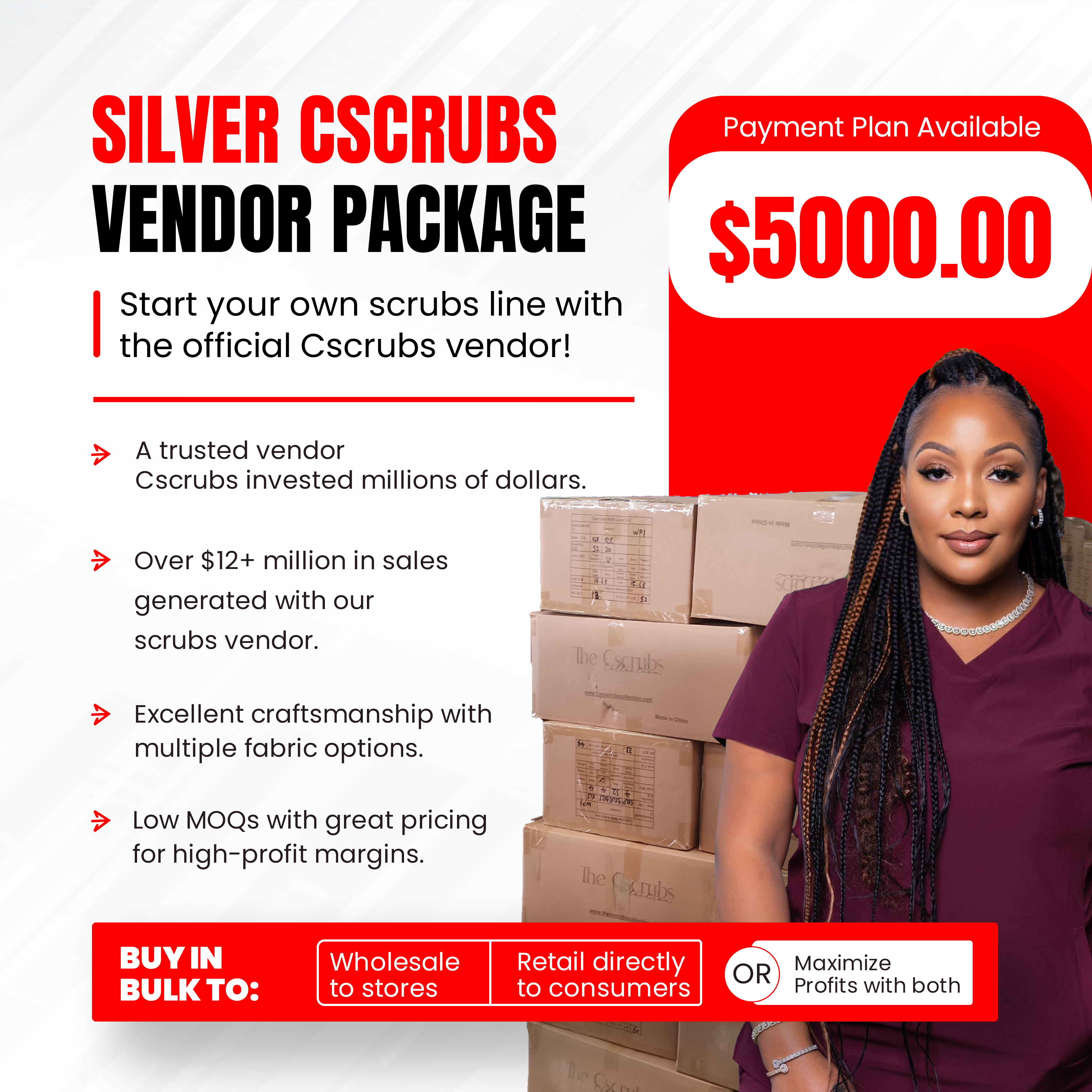 CSCRUBS SILVER OFFICIAL VENDOR PACKAGE $5000.00 ***MOST POPULAR***
